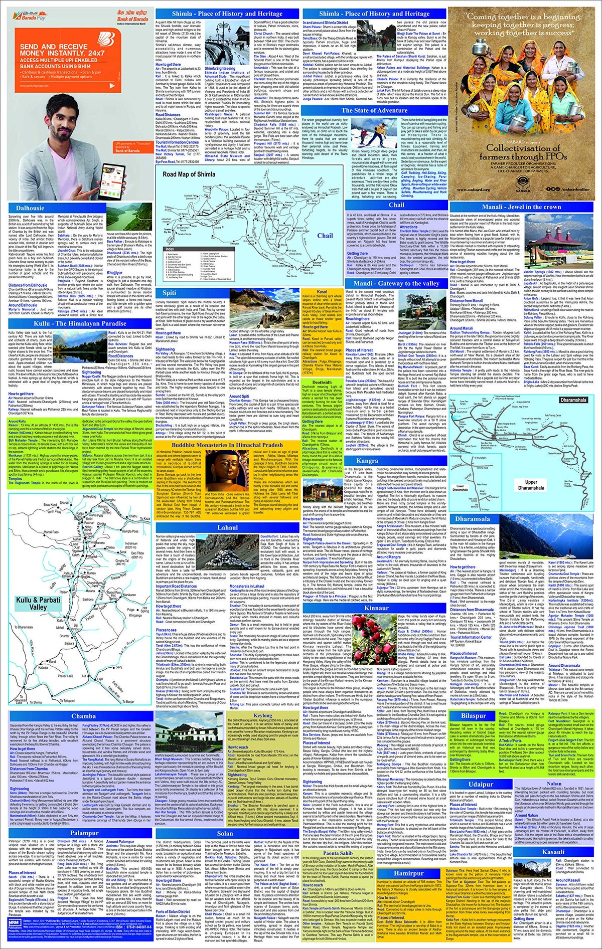 Discover Himachal Pradesh - A Travel Map (First Edition, 2019)