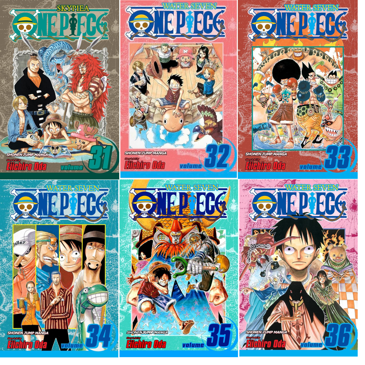 One Piece Box Set 2: Skypiea and Water Seven: Volumes 24-46 with Premium