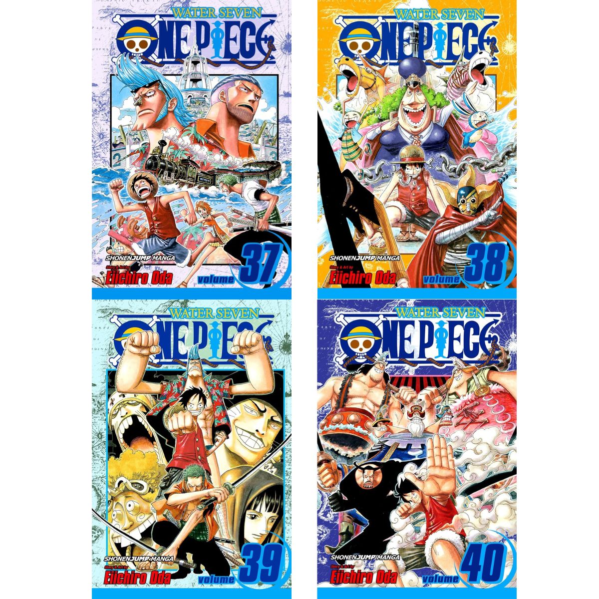 One Piece Box Set 2: Skypiea and Water Seven: Volumes 24-46 with Premium