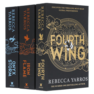 The Empyrean Series 3 Books Collection Set by Rebecca Yarros - Onyx Storm, Iron Flame, Fourth Wing - Bestselling Fantasy Romance Series