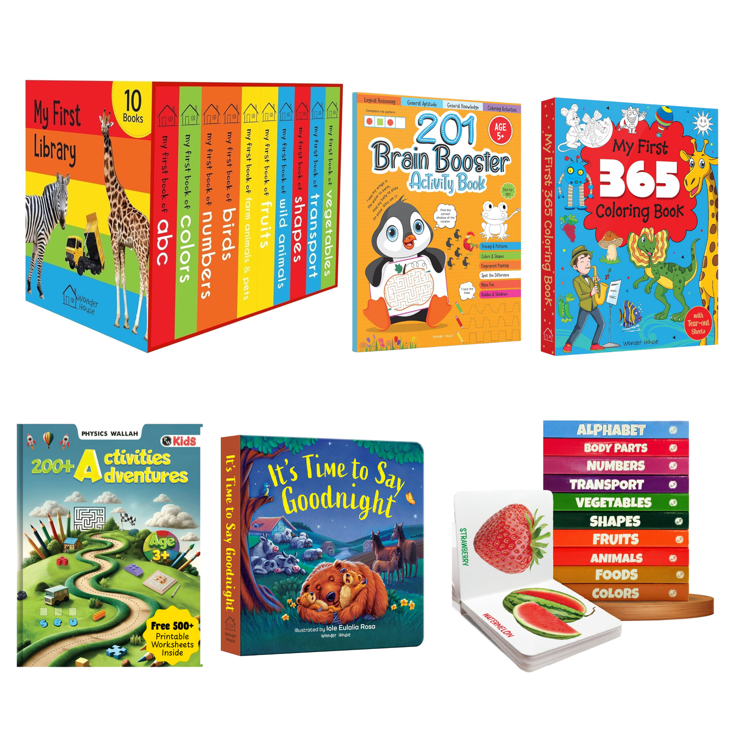 Children’s Early Learning & Activity Bestseller Combo (6 Books Set)