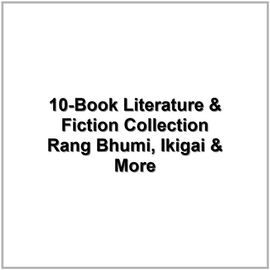 10-Book Literature & Fiction Collection – Rang Bhumi, Ikigai & More