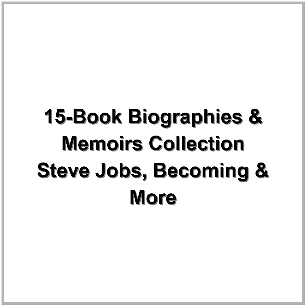 15-Book Biographies & Memoirs Collection – Steve Jobs, Becoming & More
