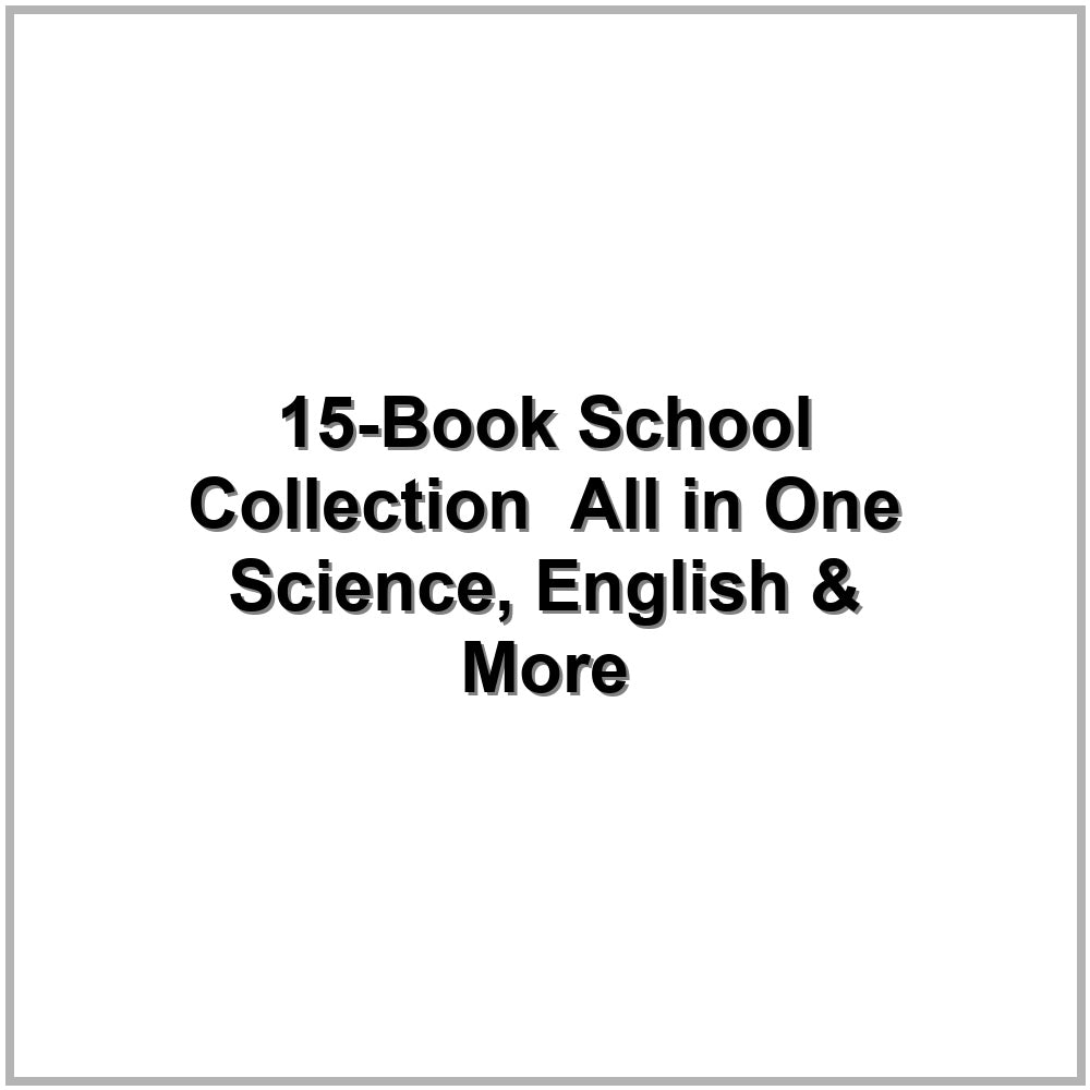 15-Book School Collection – All in One Science, English & More