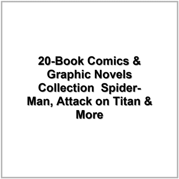 20-Book Comics & Graphic Novels Collection – Spider-Man, Attack on Titan & More