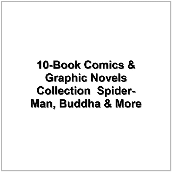 10-Book Comics & Graphic Novels Collection – Spider-Man, Buddha & More