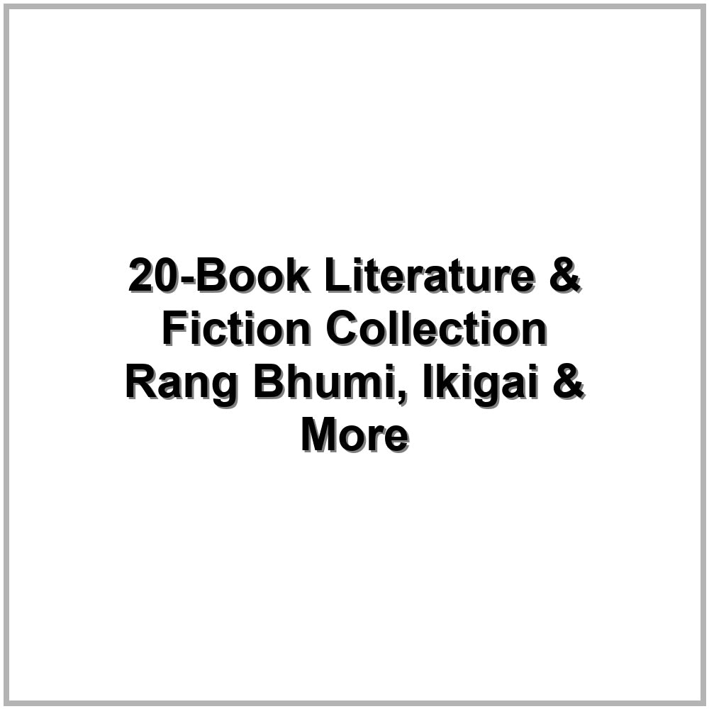 20-Book Literature & Fiction Collection – Rang Bhumi, Ikigai & More