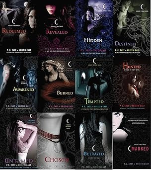 House of Night Full Series: Books 1-12 by P.C. Cast & Kristin Cast (Marked, Betrayed, Chosen, Hunted, Tempted, Burned, Awakened, Destined, Hidden)