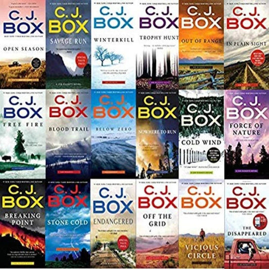 Joe Pickett Series 18-Book Collection Set by C.J. Box (Open Season, Savage Run, Winterkill, Trophy Hunt & More)