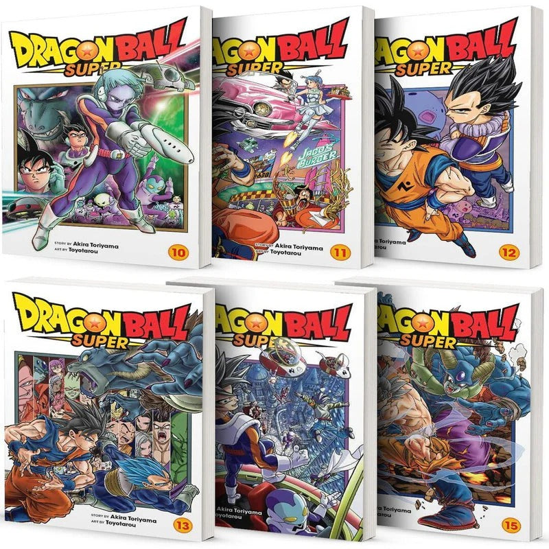 Dragon Ball Super Manga Vol. 10–15 Collection (6-Book Set) by Akira Toriyama & Toyotarou