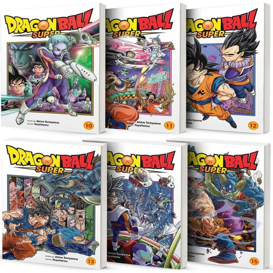 Dragon Ball Super Manga Vol. 10–15 Collection (6-Book Set) by Akira Toriyama & Toyotarou