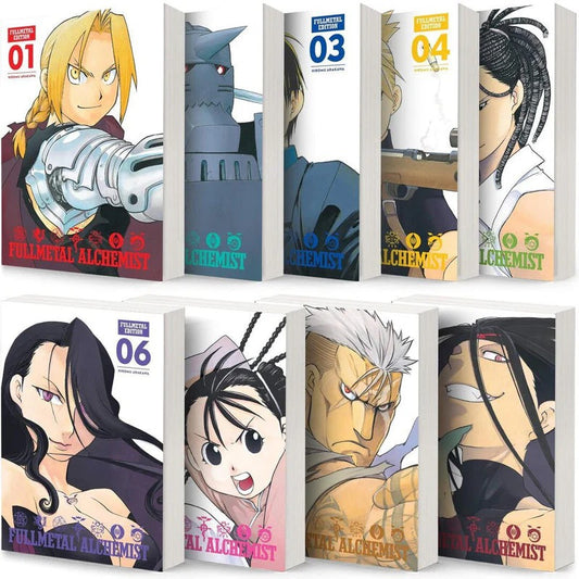 Fullmetal Alchemist: Fullmetal Edition – Manga 9-Book Set Vol. 1–9 by Hiromu Arakawa (Hardcover Collector’s Edition)