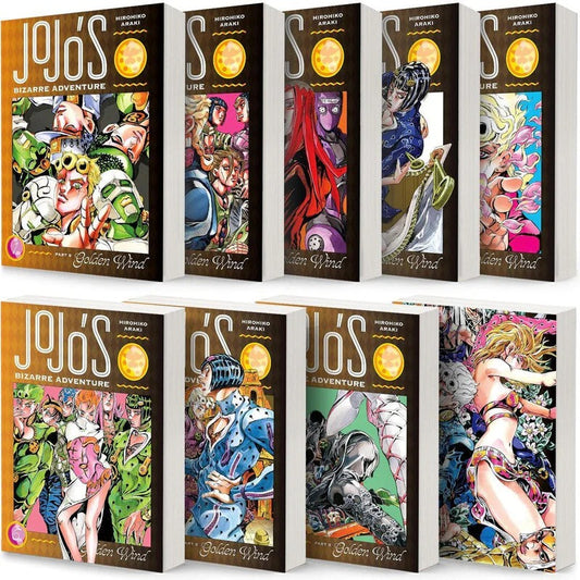 JoJo’s Bizarre Adventure Part 5: Golden Wind Manga Collection (Volumes 1–9) by Hirohiko Araki