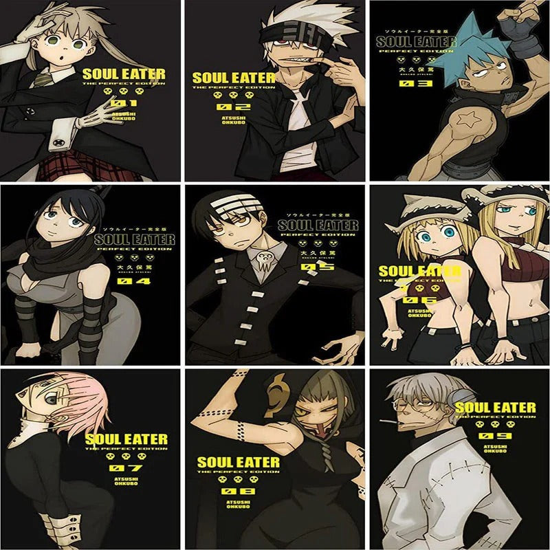 Soul Eater: The Perfect Edition Manga Set Vol. 1–9 by Atsushi Ohkubo (Complete Collector's Edition)