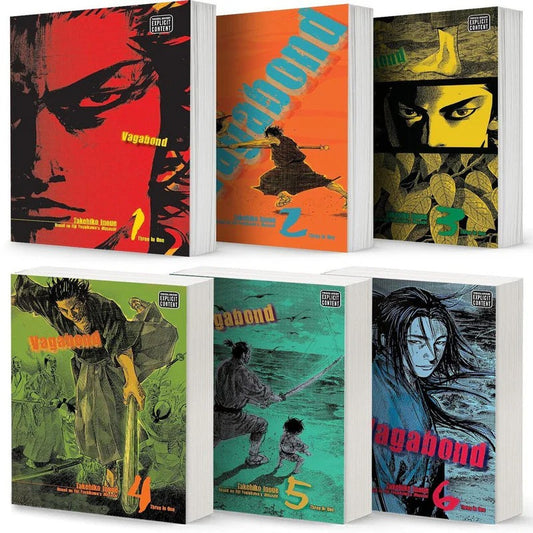Vagabond Vol. 1-6 by Takehiko Inoue (Complete Collection) VIZBIG Edition Manga 6-Book Set