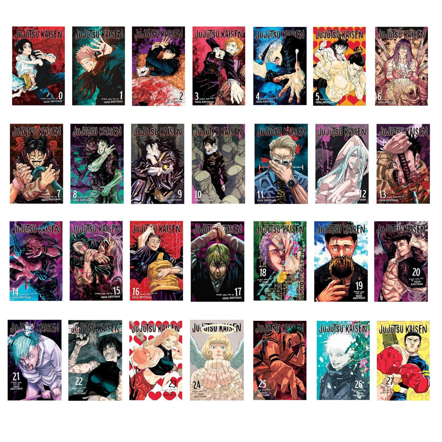 Jujutsu Kaisen Manga Series Collection Box Sets By Gege Akutami