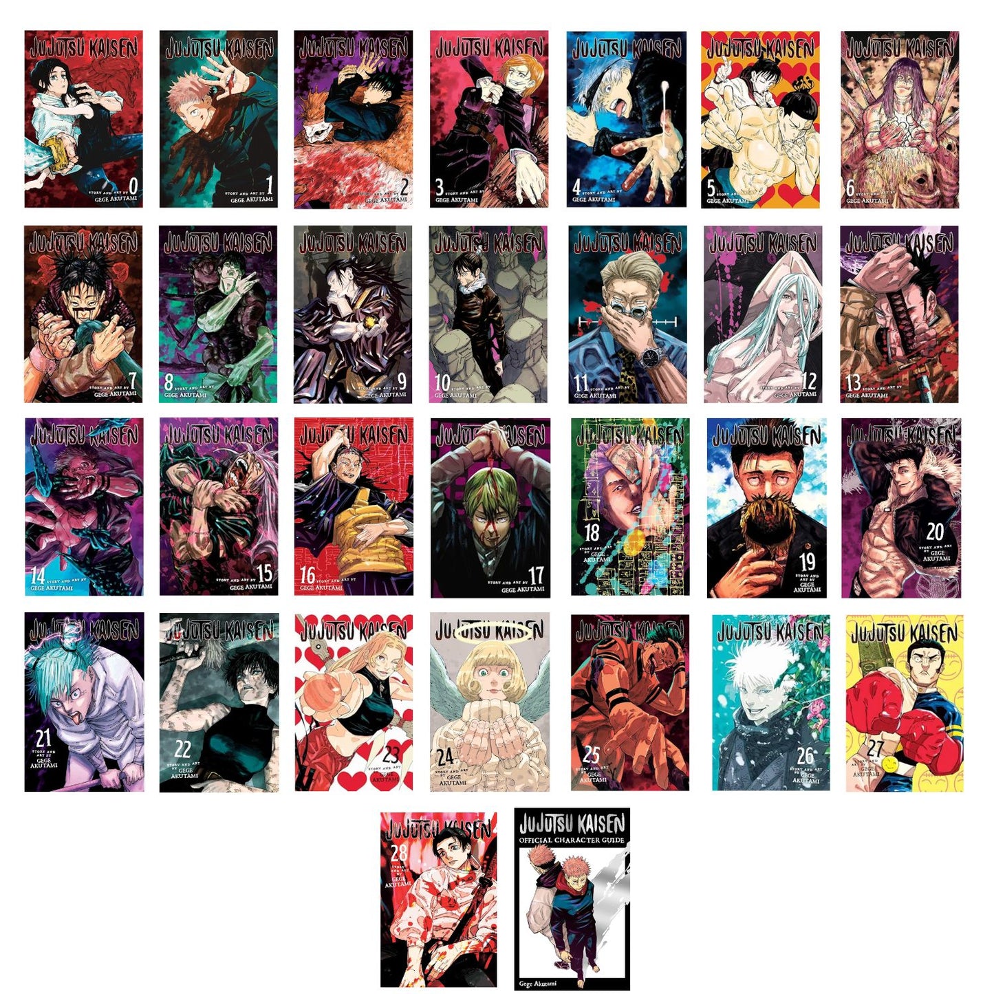 Jujutsu Kaisen Manga Series Collection Box Sets By Gege Akutami