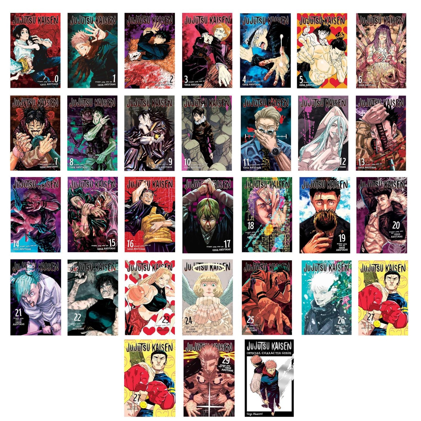 Jujutsu Kaisen Manga Series Collection Box Sets By Gege Akutami