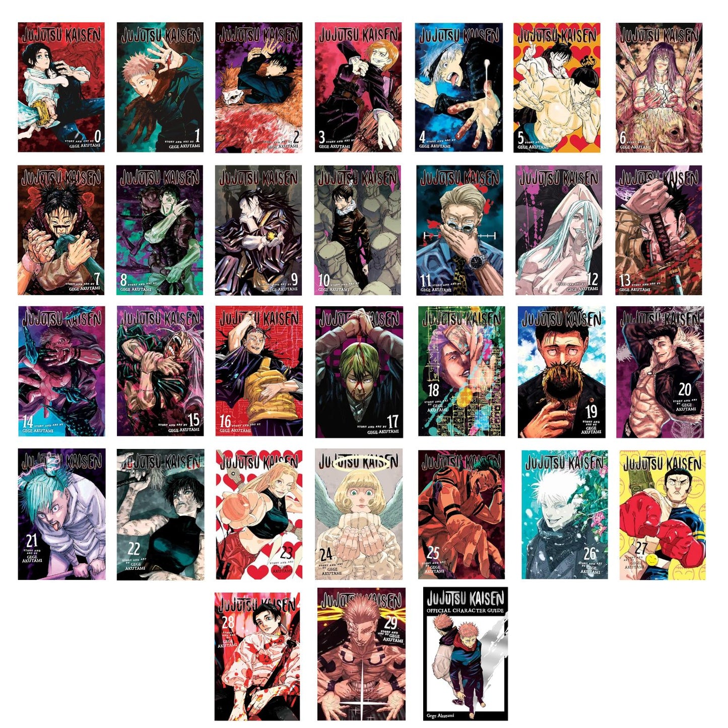 Jujutsu Kaisen Manga Series Collection Box Sets By Gege Akutami