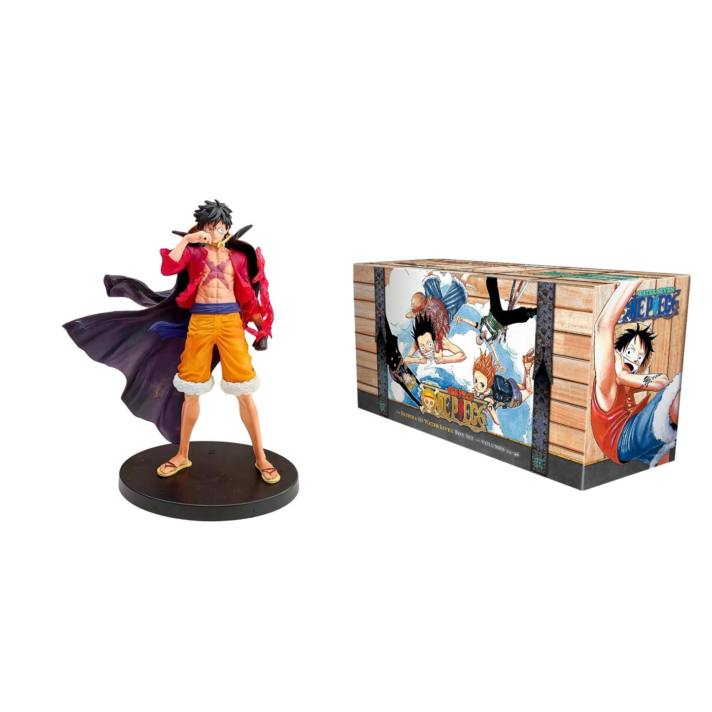 One Piece Manga Box Set Volumes 24–46 + Trafalgar Law Action Figure | Anime Collector Combo