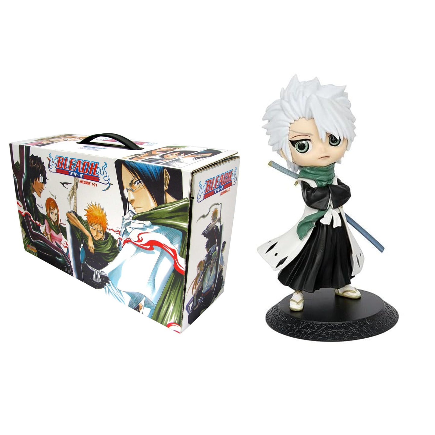 Bleach Manga Box Set Volumes 1–21 + Ichigo Kurosaki Action Figure 16cm | Anime Collector Combo