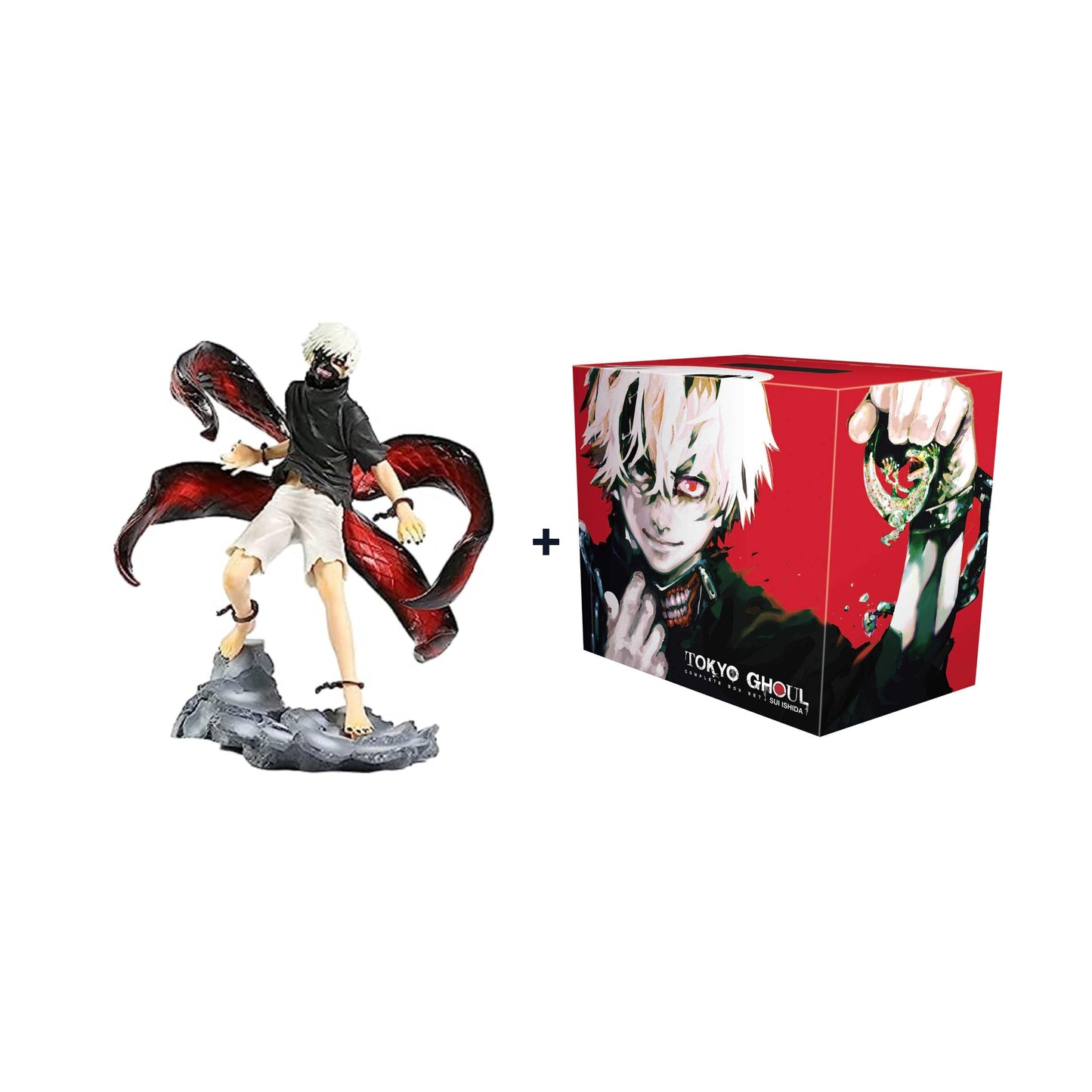 Tokyo Ghoul Complete Manga Box Set Volumes 1–14 + Kaneki Ken / Touka PVC Action Figure | Anime Collector Combo