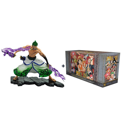 One Piece Manga Box Set Volumes 47–70 + Roronoa Zoro Wano Action Figure 17cm | Anime Collector Combo
