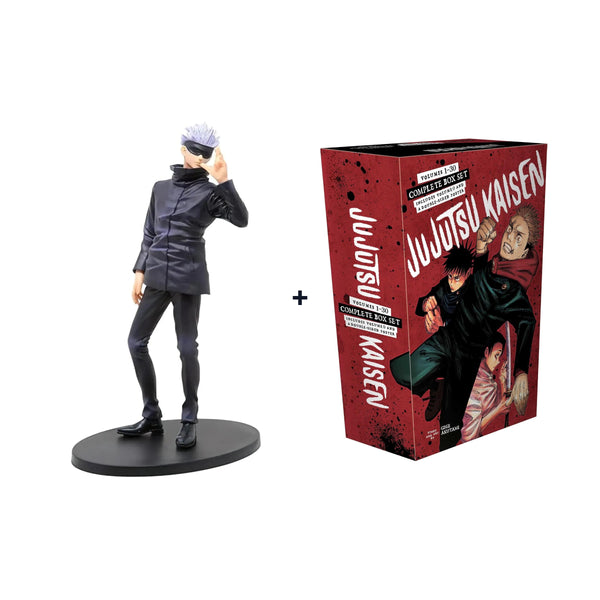 Jujutsu Kaisen Complete Manga Box Set Volumes 0–30 + Gojo Satoru Action Figure 21.5cm | Anime Collector Combo