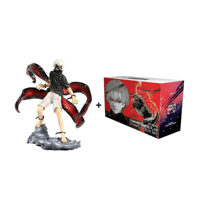 Tokyo Ghoul Manga Box Set Volumes 1–16 + Kaneki Ken / Touka PVC Action Figure | Anime Collector Combo