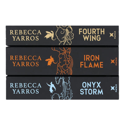 The Empyrean Series 3 Books Collection Set by Rebecca Yarros - Onyx Storm, Iron Flame, Fourth Wing - Bestselling Fantasy Romance Series